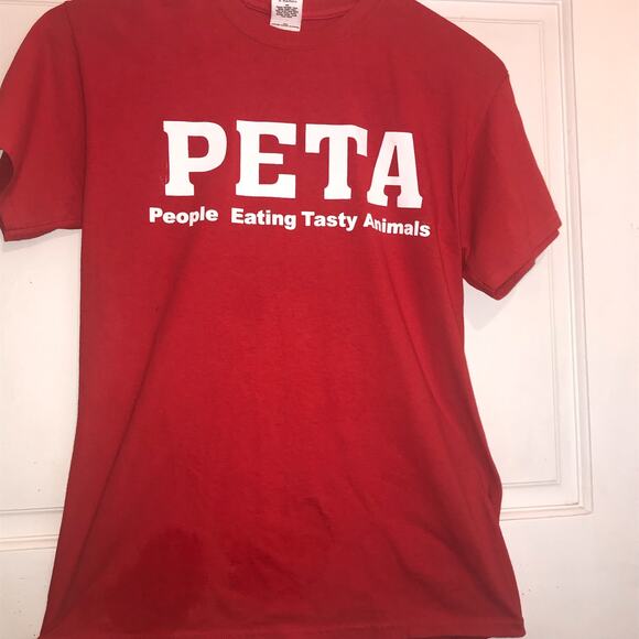 ARLINGTON JERKY PETA T-Shirt Men’s Adult M Red Short sleeved - Picture 2 of 8
